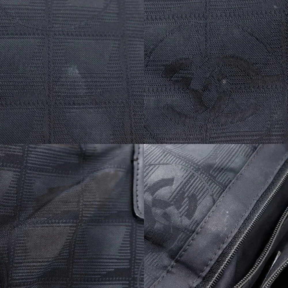 CHANEL Tote MM Tote Bag A15991 New travel line black Nylon canvas Women - Picture 8 of 13